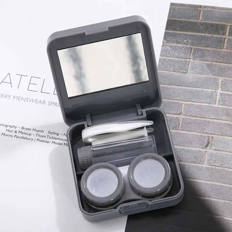 

Glasses Case Box Women Simple Letter Compact Portable Contact Lens Case Lovely Travel Box Estuche Para Gafas Fashion Trend 2021