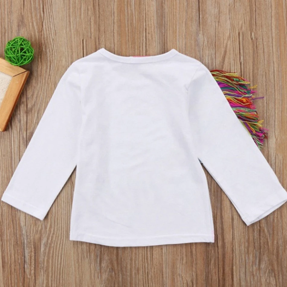 Летняя брендовая новая детская футболка с единорогом 3D для девочек детские