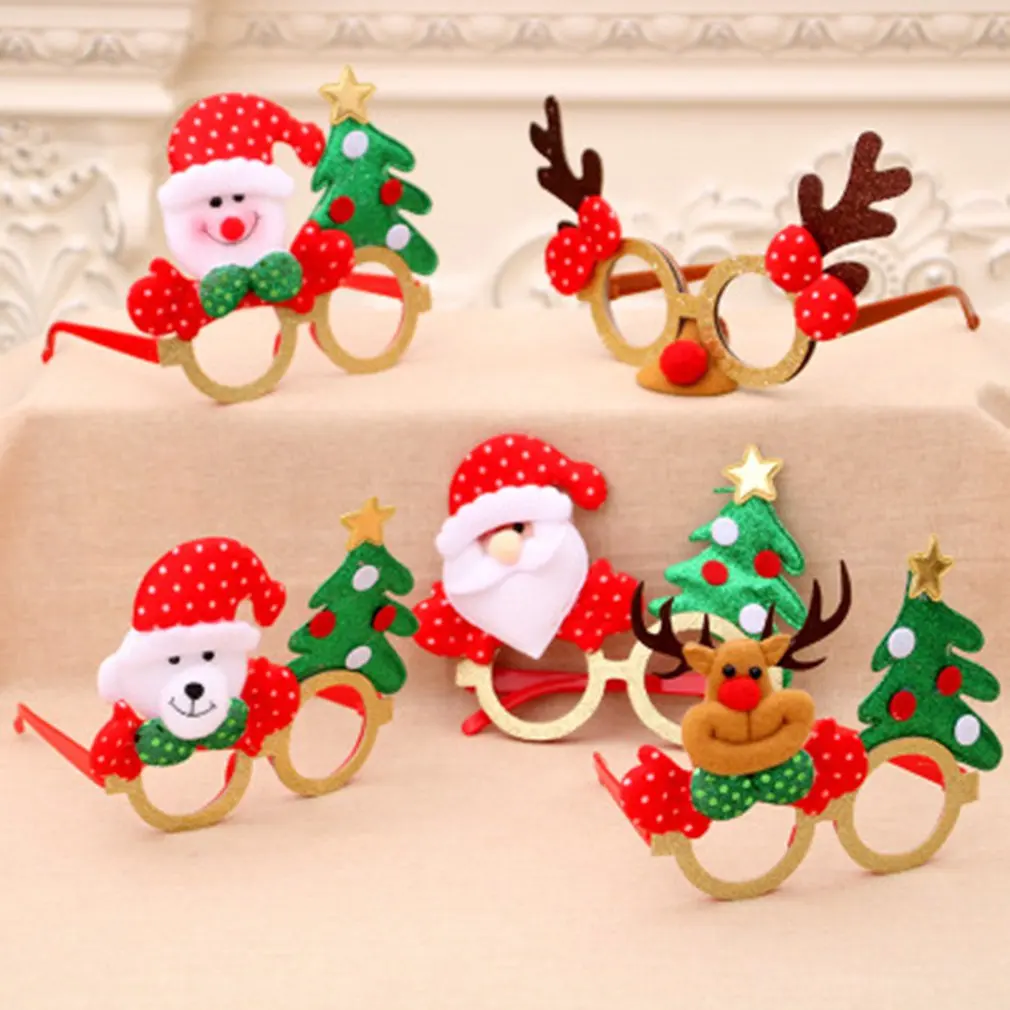 

Christmas Glasses Frame Creative Stage Performance Glasses Christmas Decoration Accessories Adult Kids Christmas Glasses