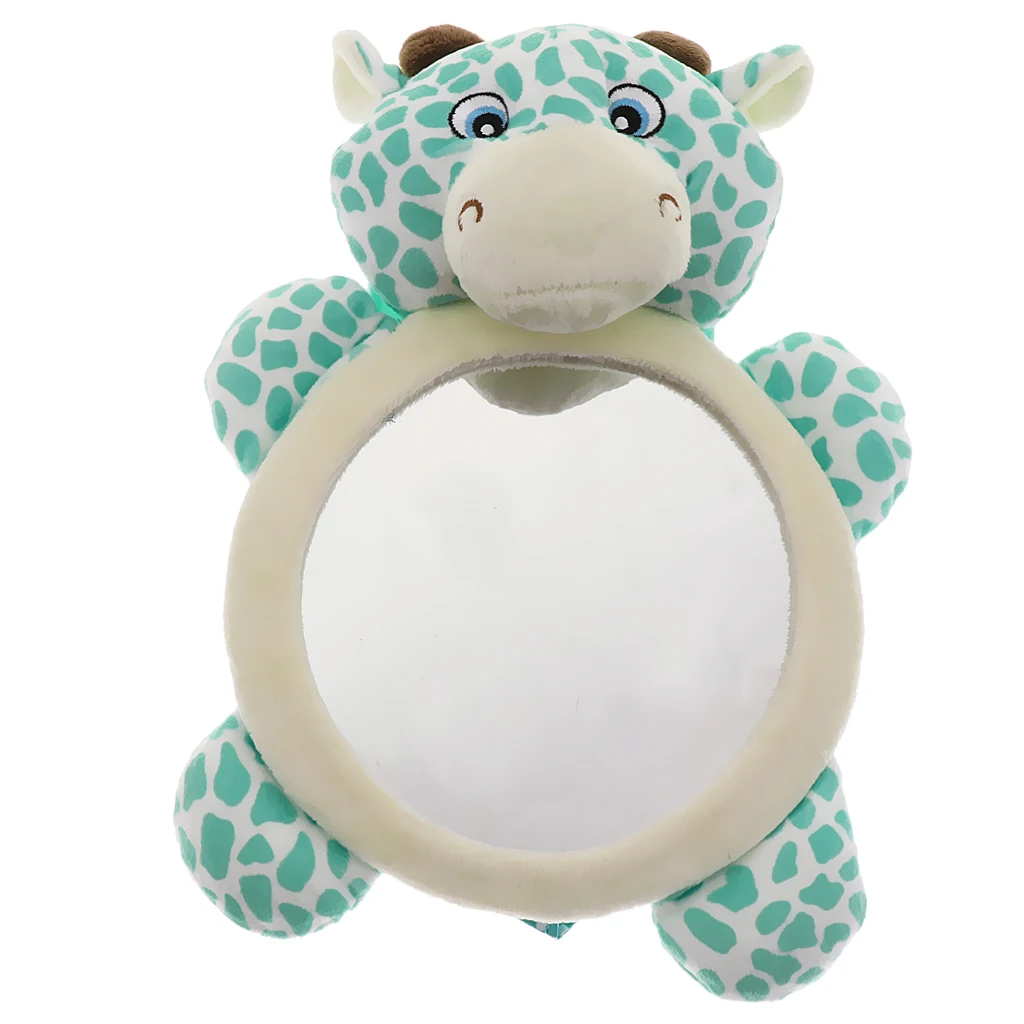 Мягкое зеркало в раме коровы для детского автомобиля детское заднего вида