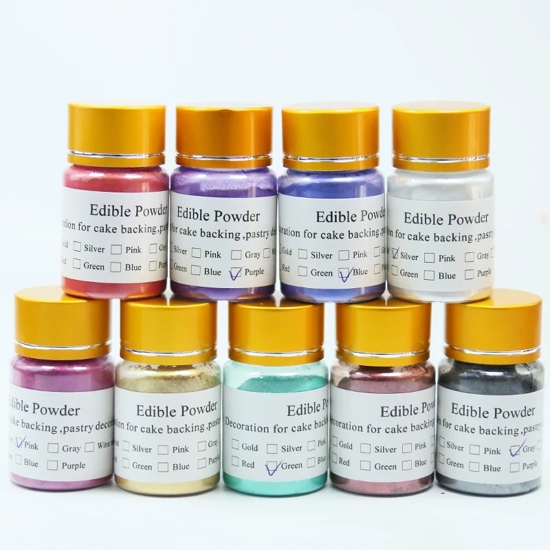 Съедобная пищевая красящая пудра искусство пищевой Пигмент Краска для украшения