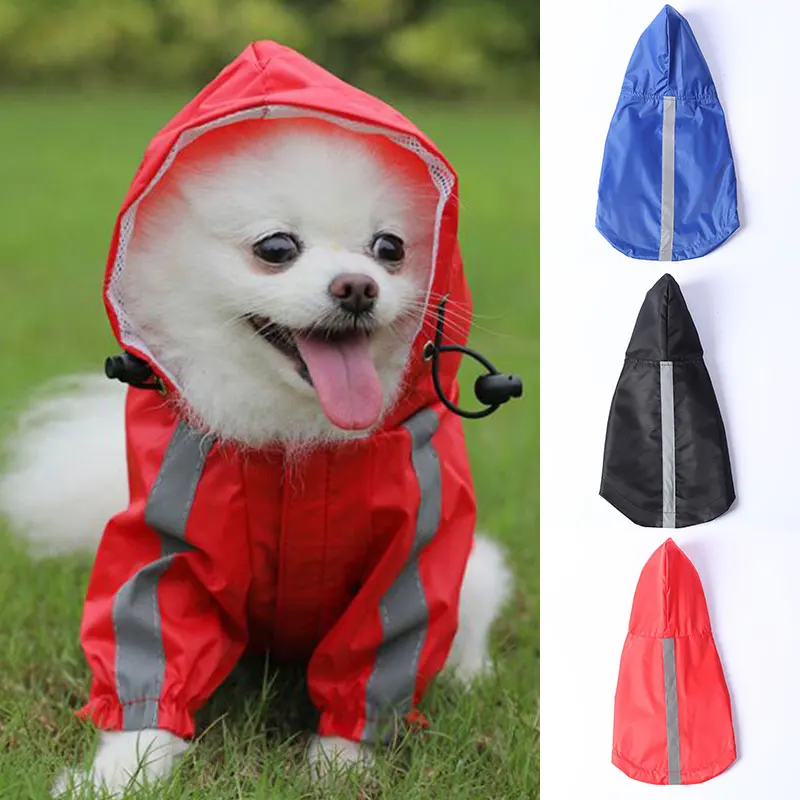

Reflective Dog Raincoat Soft And Comfortable Pet Universal Reflective Waterproof Coat Pet Raincoat Safe Waterproof Pet Supplies