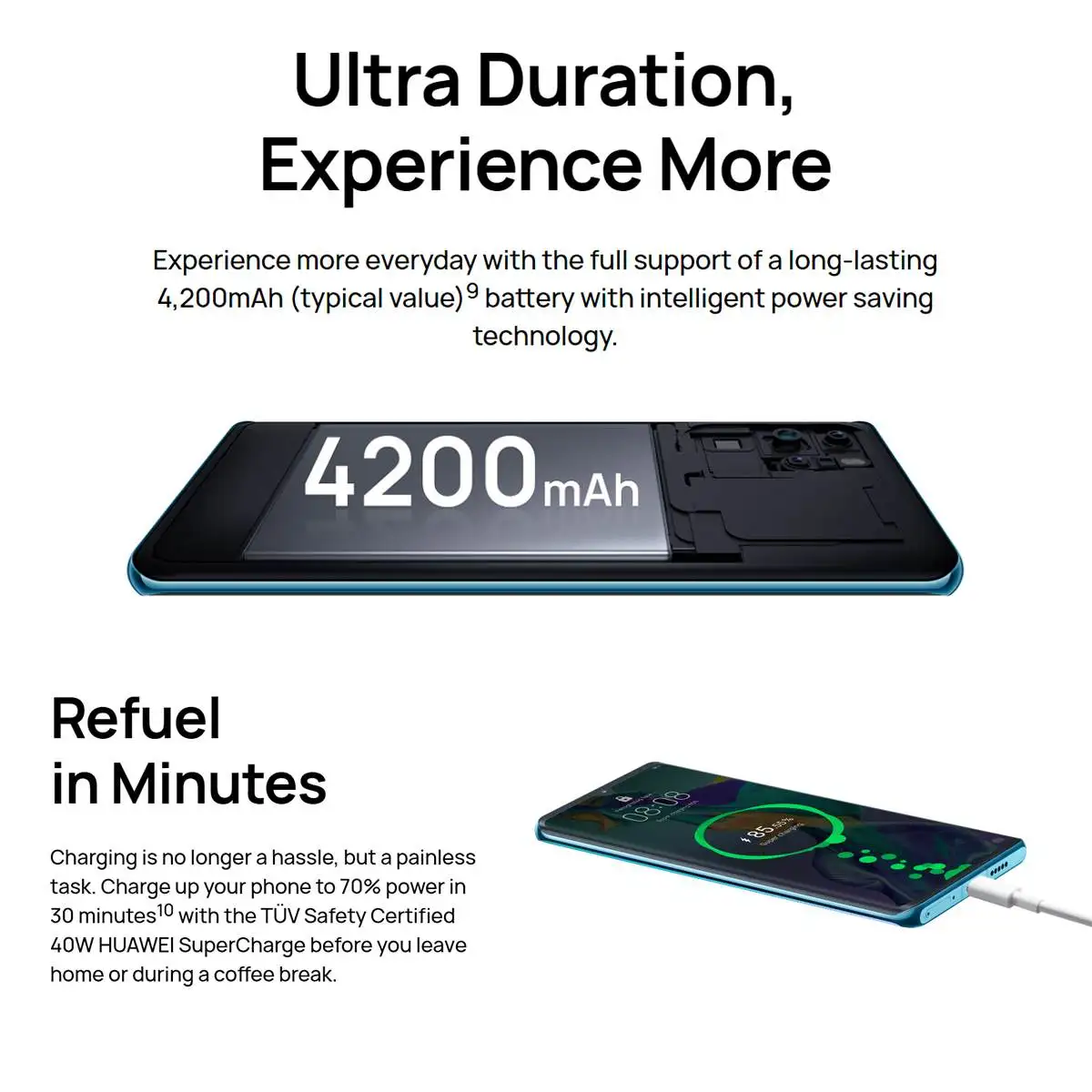 huawei P30 Pro 8+ 256GB мобильный телефон 6,47 ''полноэкранный OLED Kirin 980 смартфон NFC gps Android 9,1 5 камер