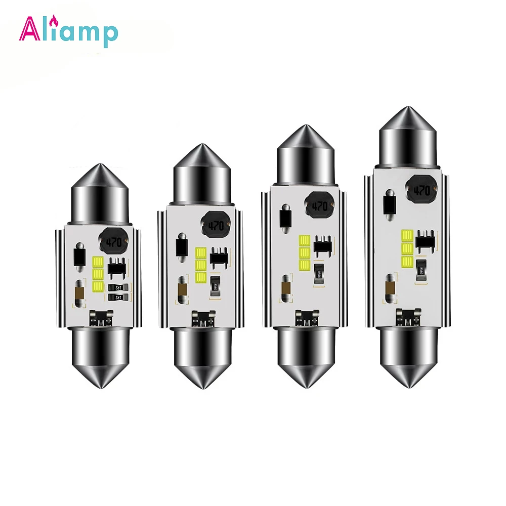 

10 шт., автомобильные светодиодсветодиодный лампы C5W, 31-41 мм, 6500 К, 12 В