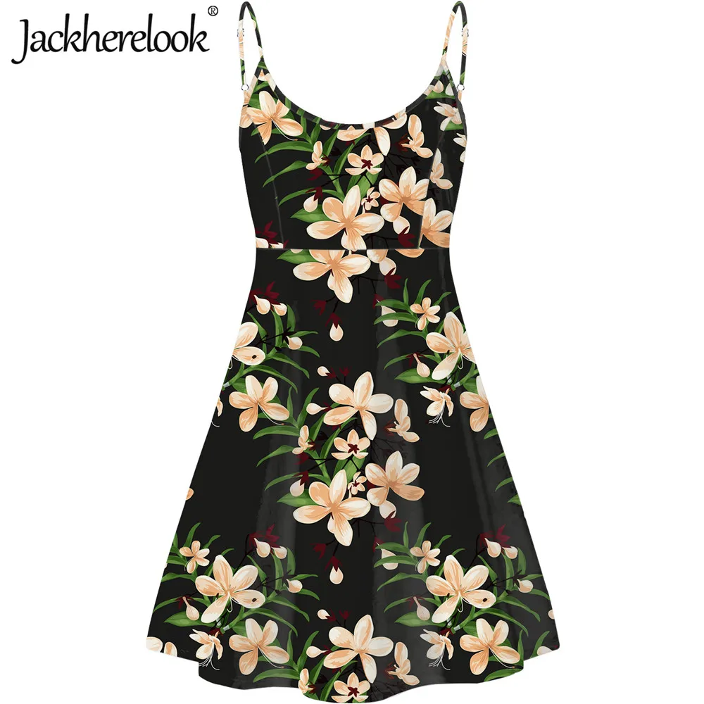 

Jackherelook элегантное платье для ночного клуба, без рукавов, мини платья для дамы тропических в гавайском стиле с цветочным принтом; Брендовые д...