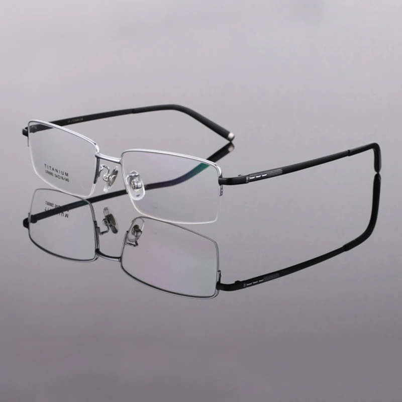 

Business Eyeglass Frames for Men Half Rim Titanium Glasses Frame without The Prescription LB-8982