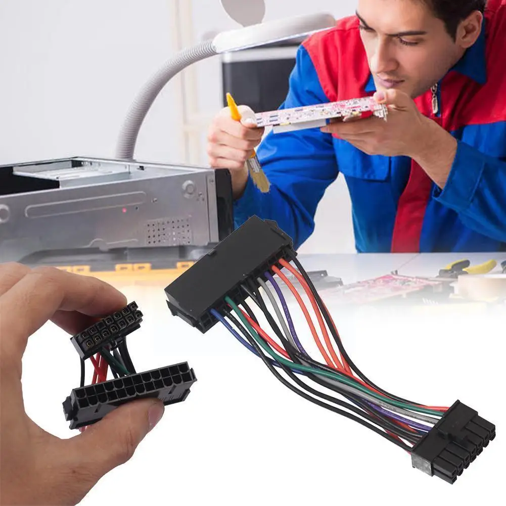 

24pin To 14pin Psu Main Power Supply Atx Adapter Cable For Q77 B75 A75 Motherboard Conversion Cable I9b7