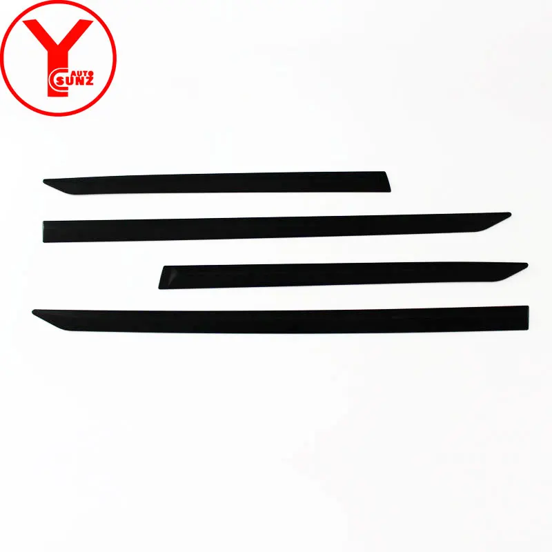 

ABS black облицовка корпуса для Toyota FORTUNER HILUX SW4 2016 2017 2018 автомобильный Стайлинг отделка кузова, молдинг на боковые двери аксессуары YCSUNZ