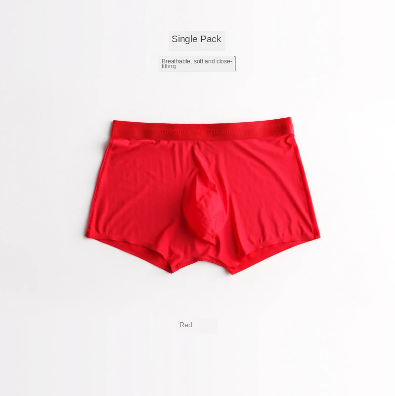

Mens Underwear Cartoon Man Boxer Shorts Men Brief Seamless Ice Silk