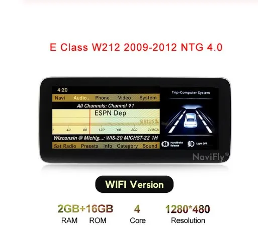 4cores NTG4.0 HD1920* 720 ips! 4 Гб+ 64 ГБ android 9,0 автомобильный gps-навигатор для Mercedes benz E Class W212 2009- с 4G wifi BT carplay - Цвет: 4cores NTG4.0