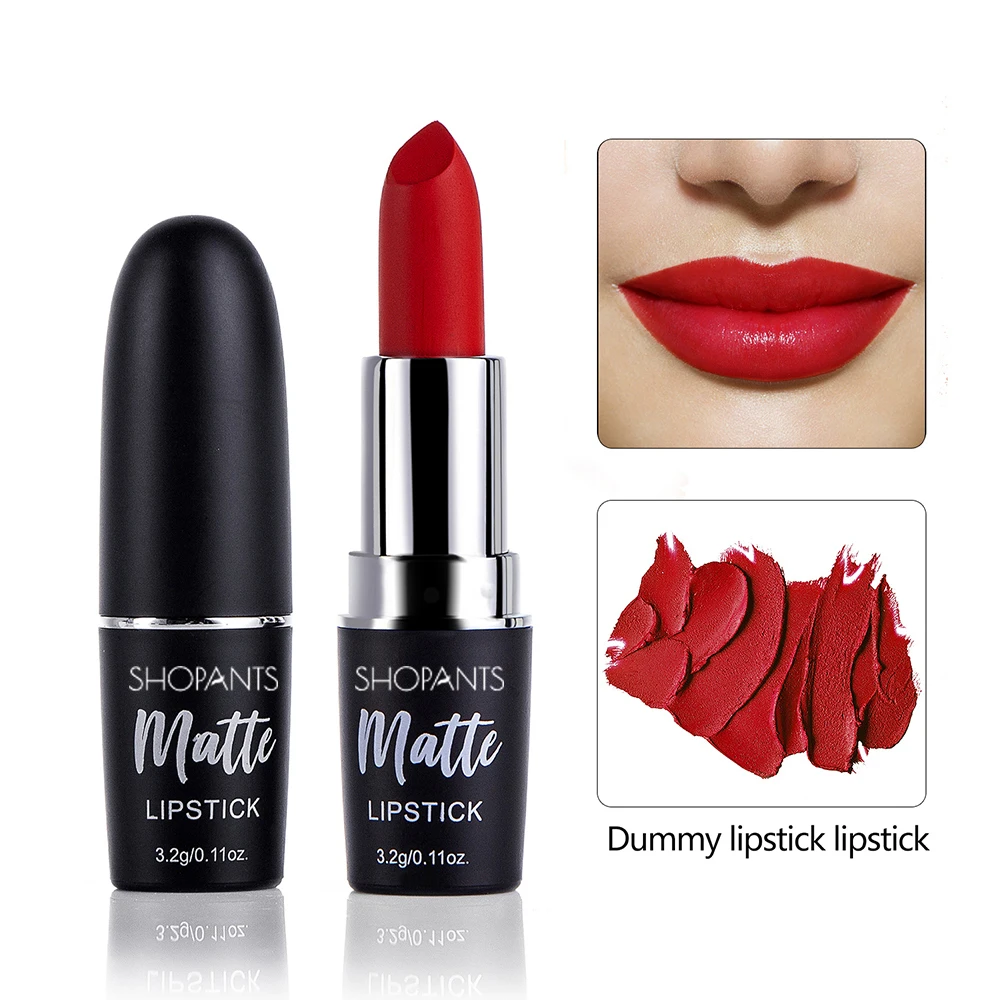 

SHOPANTS Lipstick Matte Waterproof Velvet Lip Stick 12 Colors Sexy Makeup Matte Lipsticks Beauty Lips