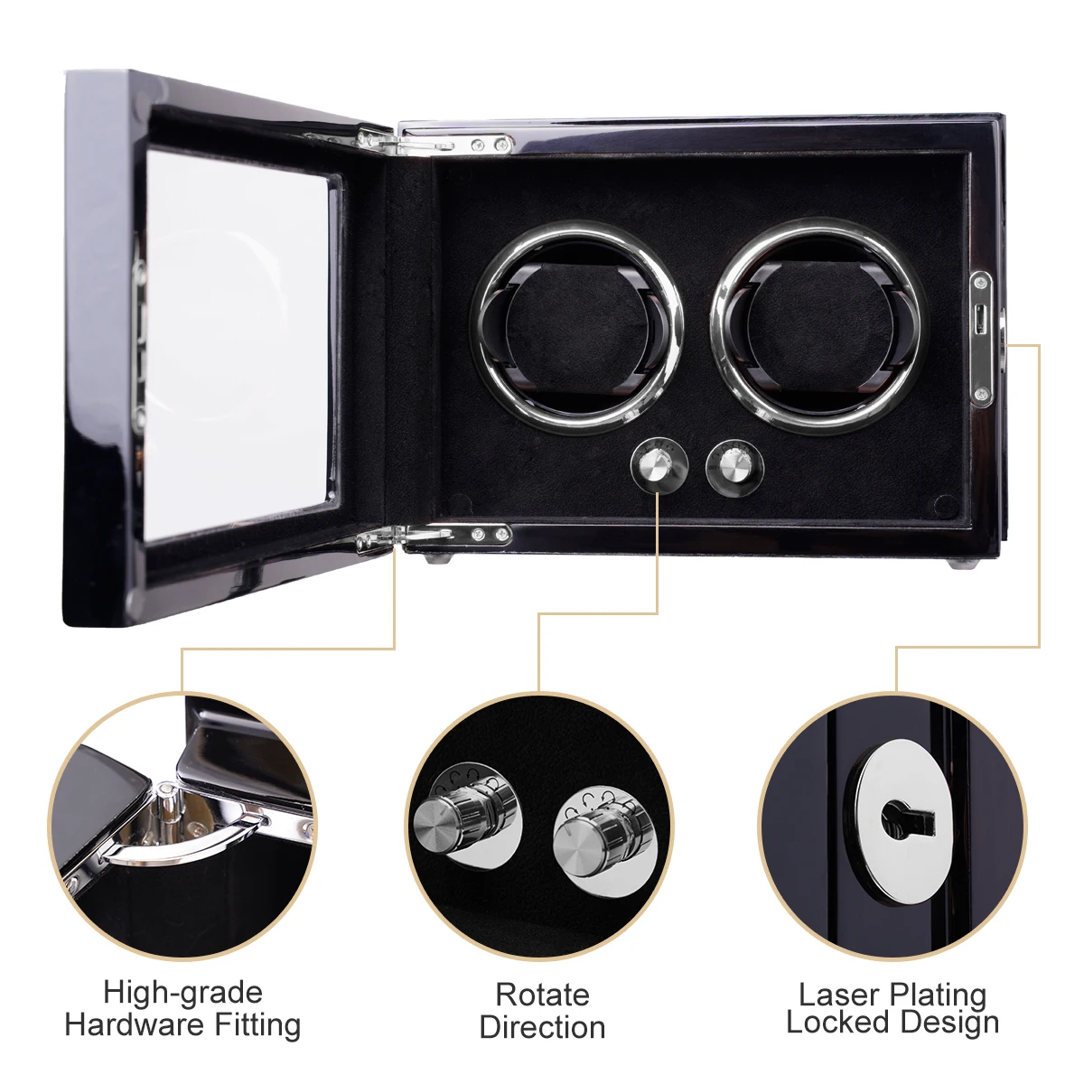 Устройство для намотки часов 2 автоматических с мотором Mabuchi и двойным источником