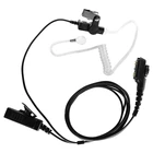 Наушники совместимые с HYT Hytera PT580 PD702 PD780 внутренней связи, большая PTT прозрачная звуковая трубка, Черная