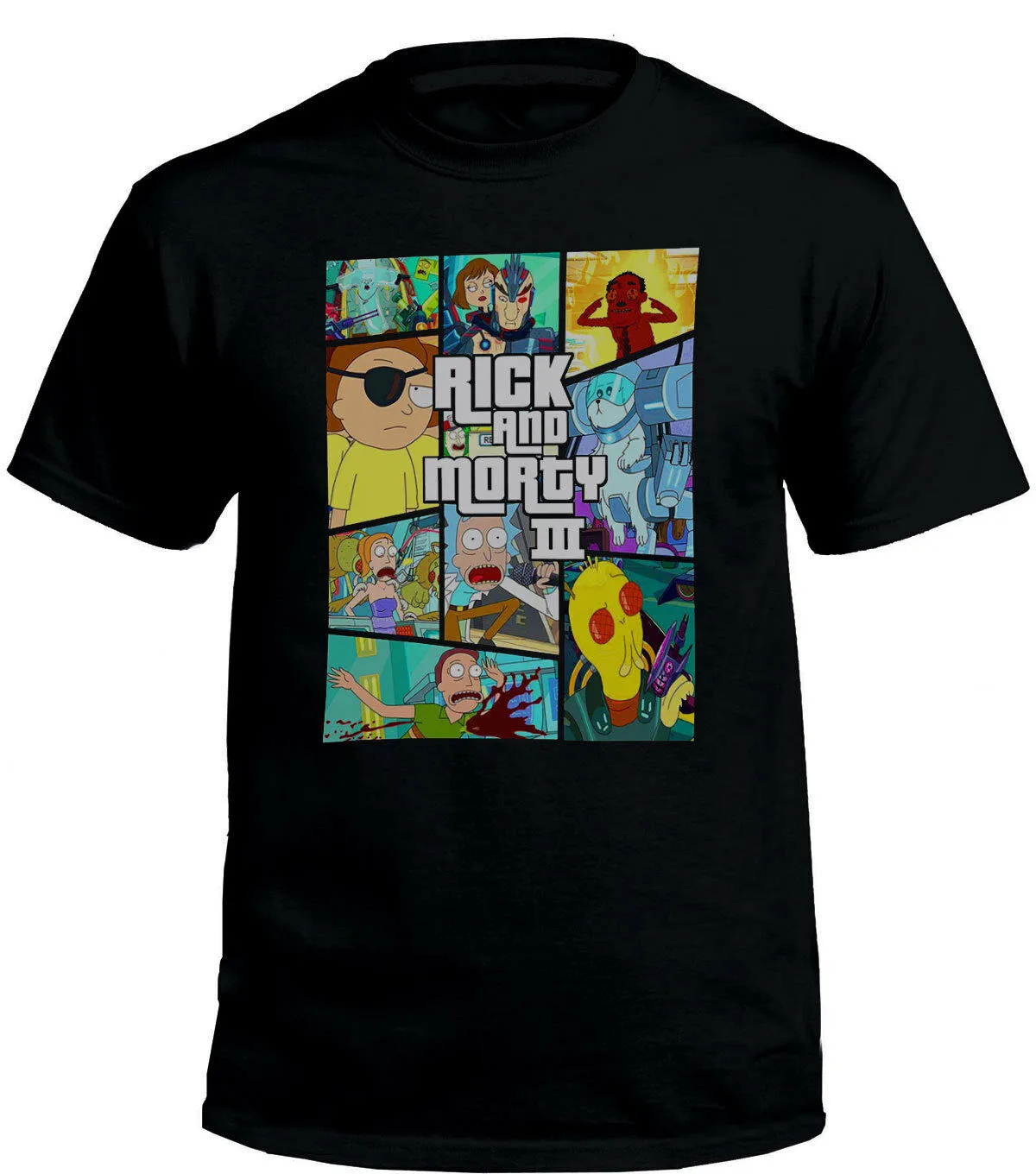 Взрослая футболка с героями мультфильмов все сезоны Рик Морти Mash Up для мужчин и
