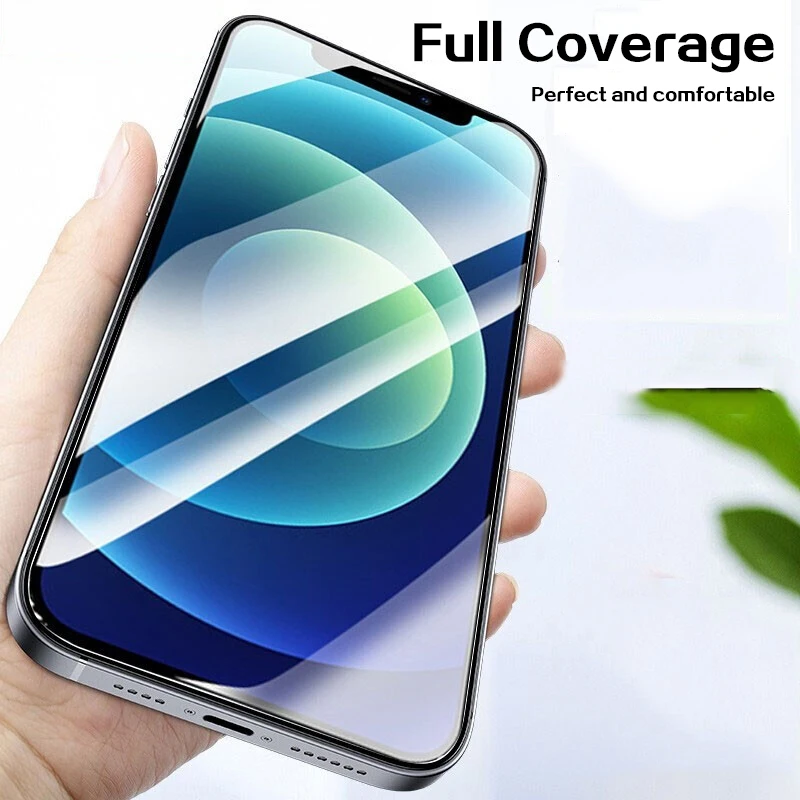 

Full Cover Protective Glass On For iPhone 11 12 Pro Max Screen Protector For iPhone X XR Xs Max 6 7 8 Plus 12 Mini Glass