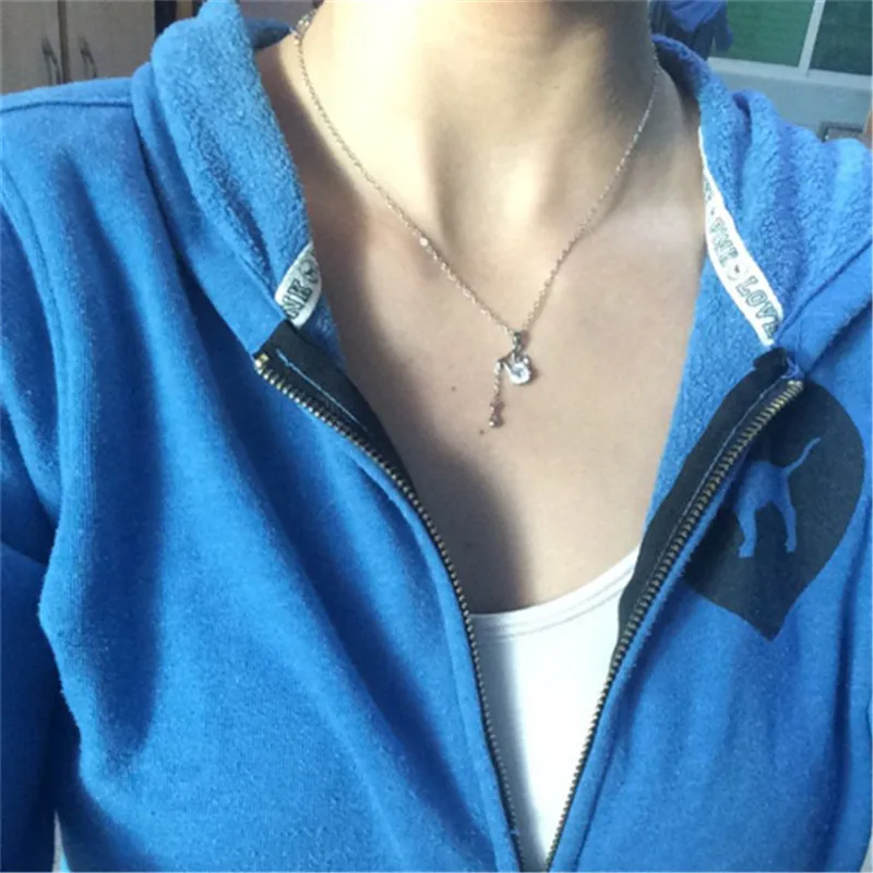 Женское Ожерелье со знаками Зодиака серебряного цвета с 12 созвездиями |