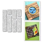 Новые металлические штампы с зернистой текстурой под дерево, штампы для рукоделия, инструменты для рукоделия, украшение для рукоделия, новые штампы 2021