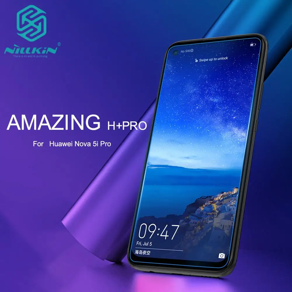 Для Huawei Nova 5i Pro Nillkin H + 2 5 D с закругленными краями 0 мм закаленное стекло Защита для