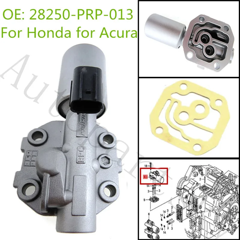 

Genuine OEM 28250-PRP-013 Durable Transmission Linear Solenoid for Honda Accord Element for Acura RSX 28250PRP013 28250-RPC-003