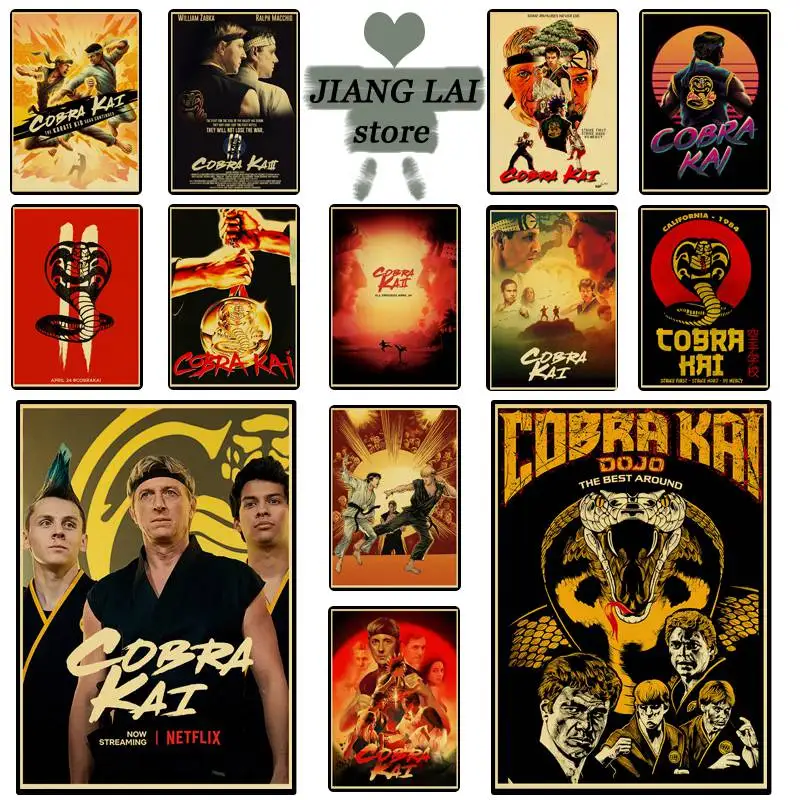 Ретро постеры Cobra Kai используются для украшения интерьера высококачественные из