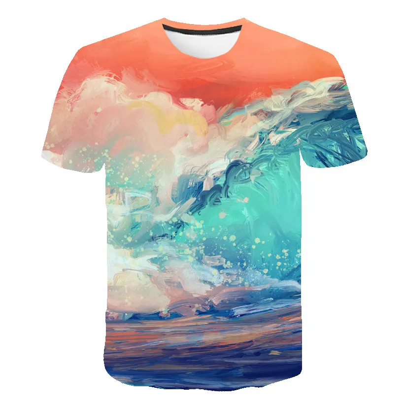 2020 летняя популярная персональная 3D футболка с граффити для мужчин и женщин