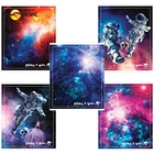 Тетрадь BRAUBERG А5, 96 л. ЭКО, клетка, обложка картон, КОСМОС, 403059