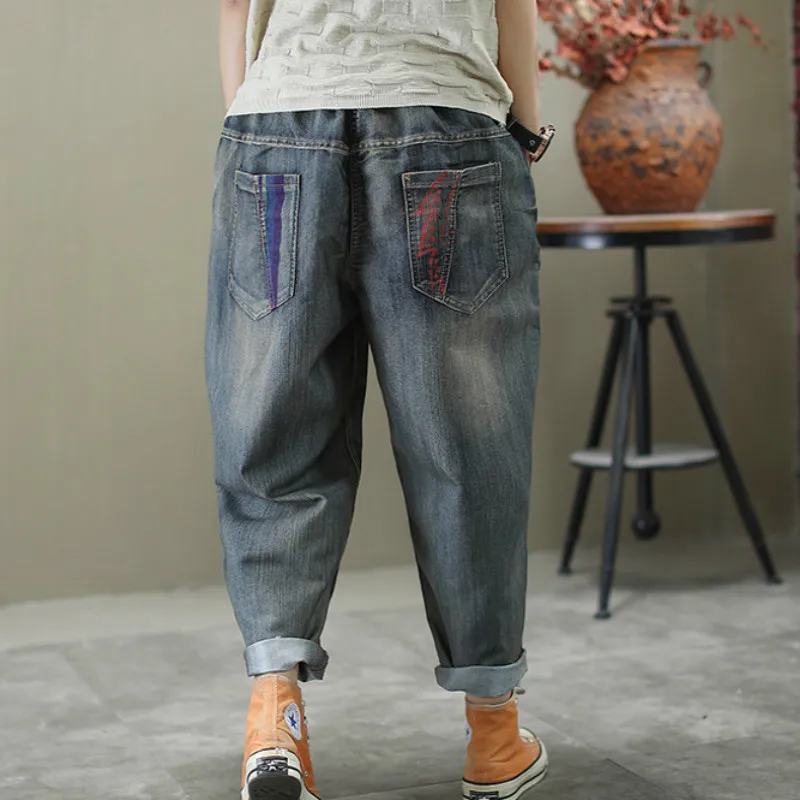 Max LuLu 2020 модные весенние уличные Женские винтажные лоскутные джинсы женские