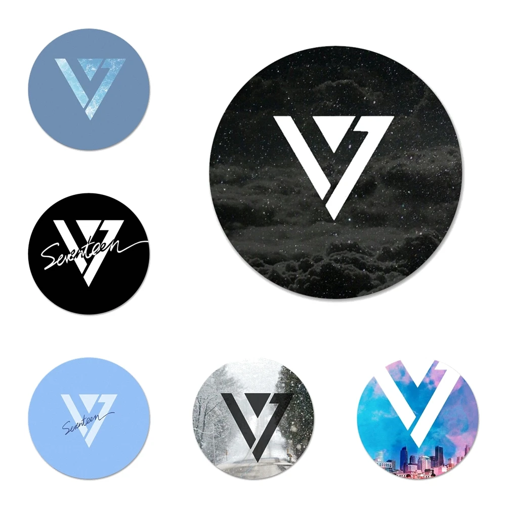KPop Seventeen JEONGHAN Icons Pins Badge Decoration Brooches Metal Badges For Clothes Backpack Decoration 58mm