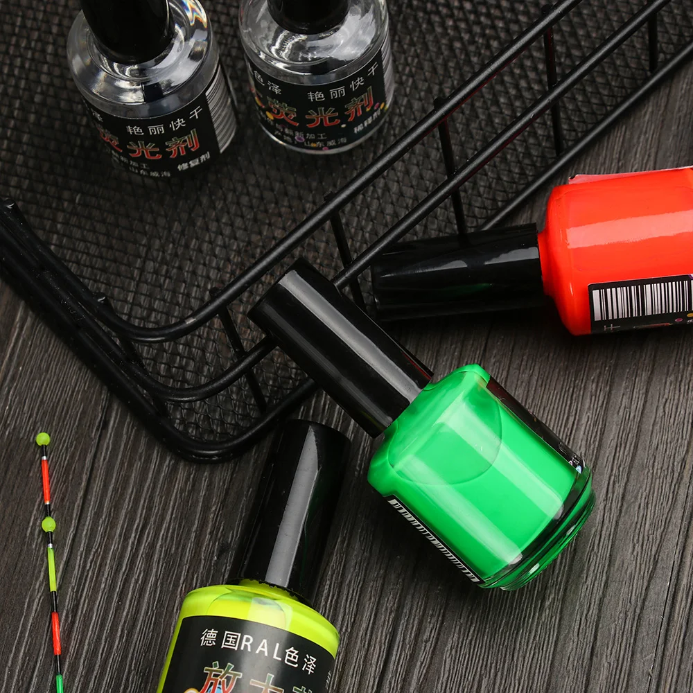 1 бутылка новая флуоресцентная краска для DIY поплавки Хвост видимая рыбалка