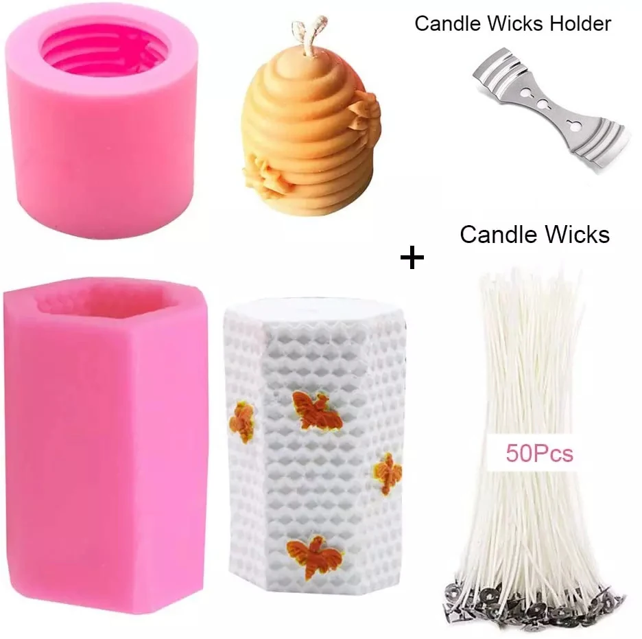 Силиконовые формы в виде пчелиной соты для свечей форма улья домашнего пчелиного