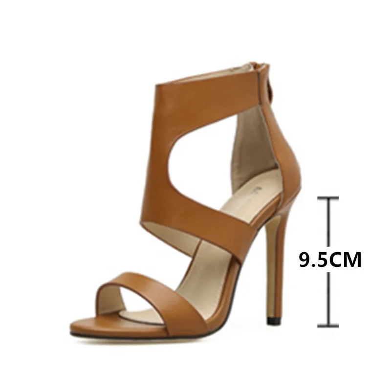 Женские босоножки с открытым носком босоножки-гладиаторы на высоком каблуке в