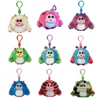 ty beanie boos big eyes keychain pendant ugly cute doll monster round one eyed soft plush backpack decor doll gift for kid 10cm