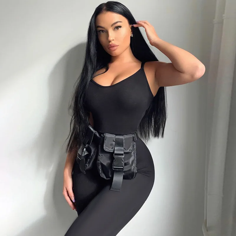 

ZJNY strap women long jumpsuit bodycon sexy streetwear fitness sportswear 2021 summer clothes lounge wear club outfit body