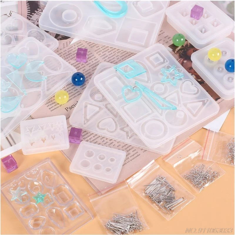 

DIY Crystal Epoxy Resin Mold Earrings Studs Ornament Pendant Casting Mould Handmade Crafts Making Tool D09 20 Dropshipping