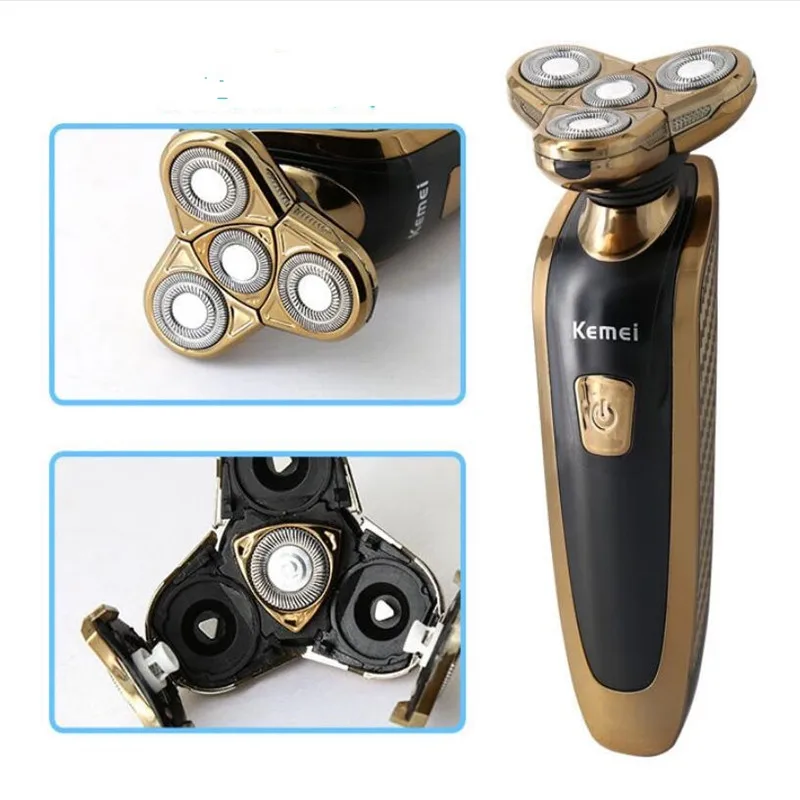 Электробритва для бороды бритва 3D плавающая вращающаяся машинка бритья мужские