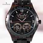 Мужские автоматические механические часы BOBO BIRD, Роскошные наручные часы с хронографом из нержавеющей стали, в подарочной коробке