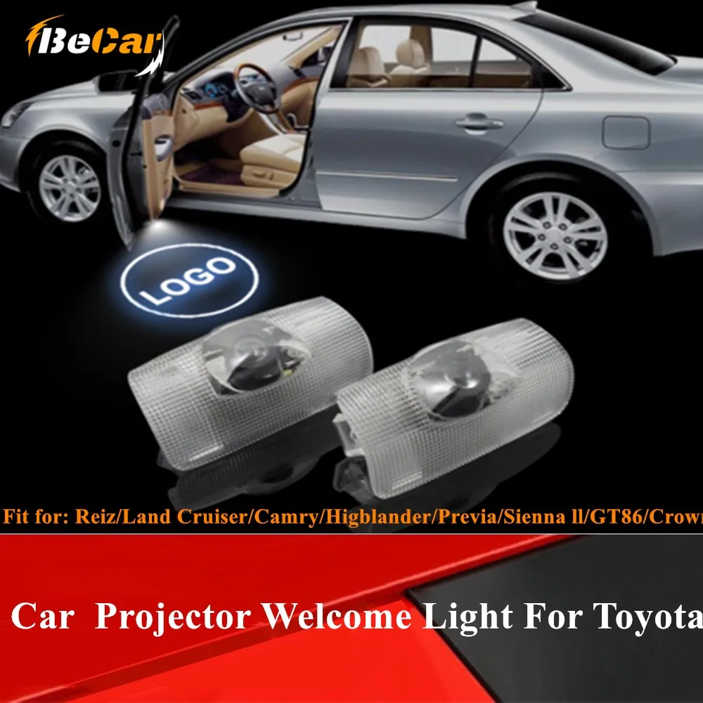 2 шт. беспроводной светодиодный Автомобильный Дверной лазерный проектор с