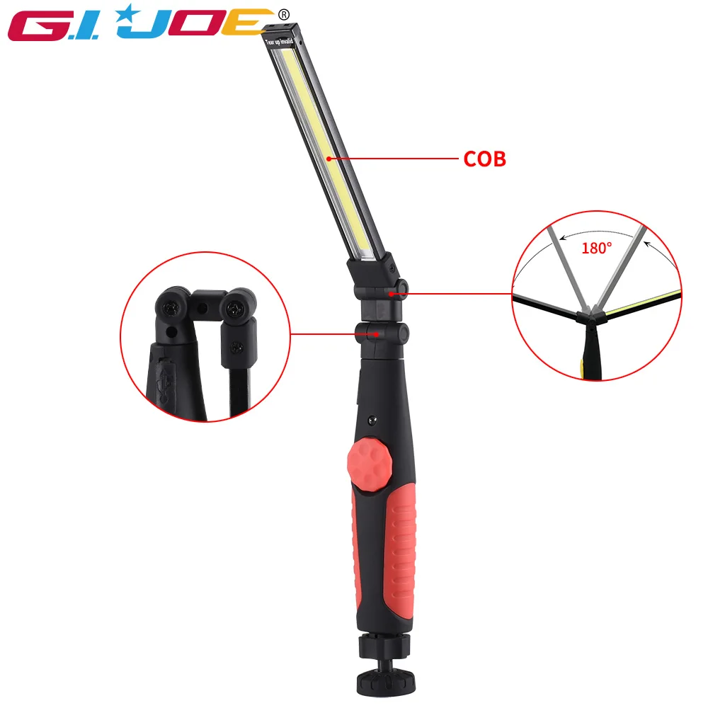 

GIJOE LED COB Work inspection Light Portable Lantern Searchlight Spotlight Rotatable Light USB Rechargeable waterproof magnetic