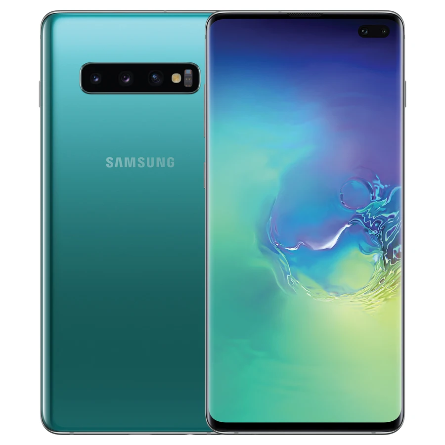 New Original At&T Version Samsung Galaxy S10+ S10 plus G975U 8GB 128GB Mobile Phone Snapdragon 855 6.4" 5 Camera NFC 4G Phone