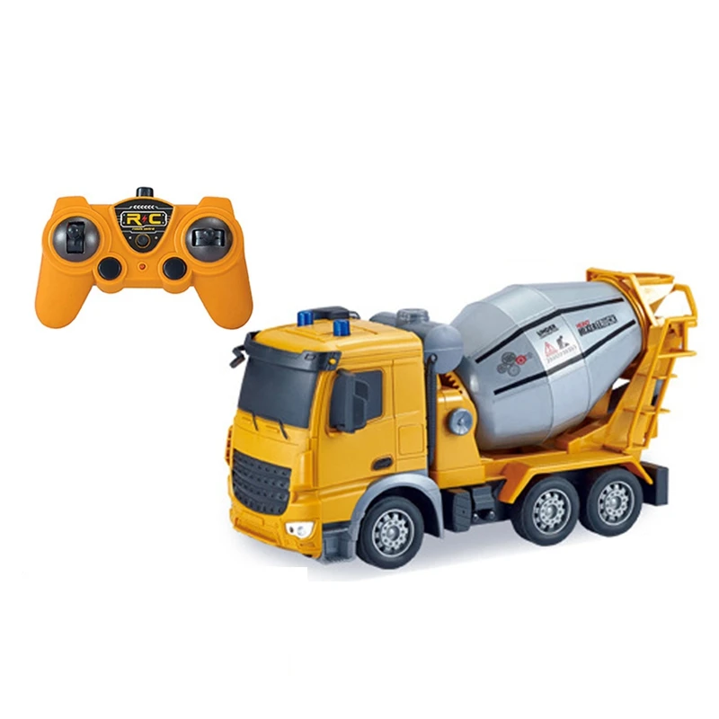 

2.4G 6Ch 1:24 Engineering RC Car Simulation Cement Mixer Truck Vehicle Toys RC Dump Truck Children's Gift