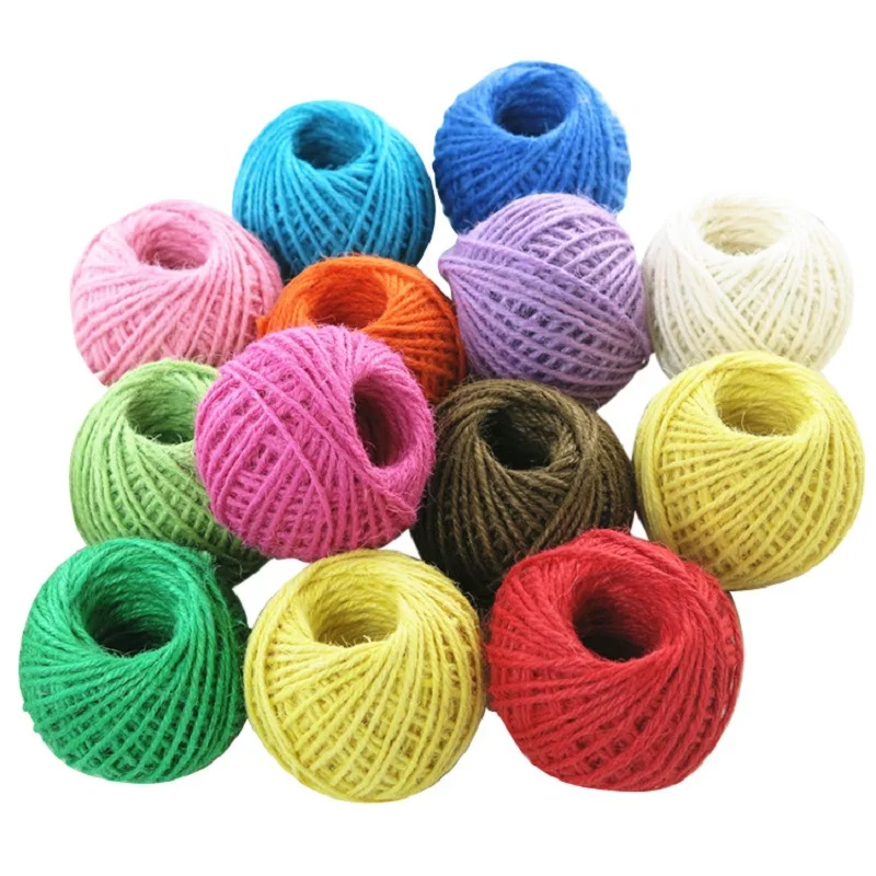 Цветная пеньковая веревка DIY ручной работы аксессуары для инструментов в ретро