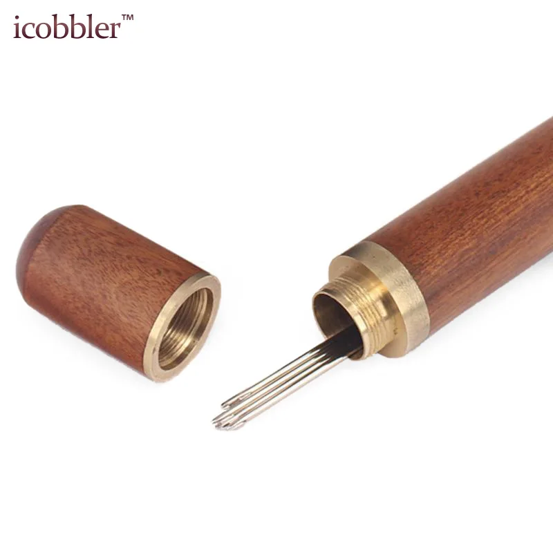 Высококачественный коричневый контейнер для хранения игл из сандалового дерева