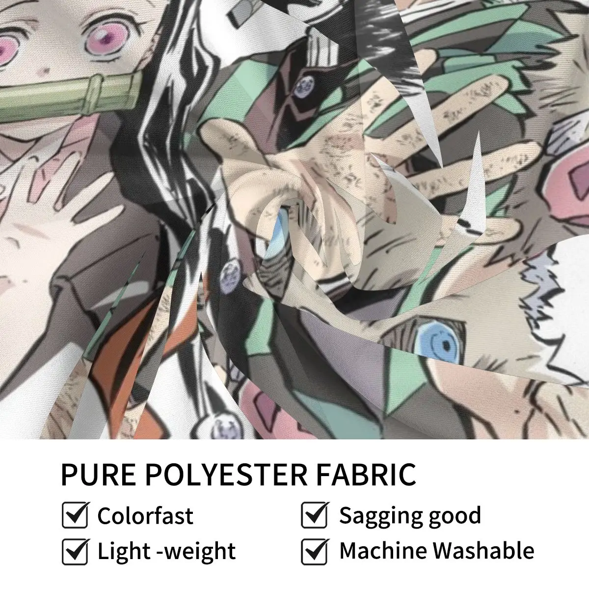 

Demon Slayer Kimetsu no Yaiba Anime Tapestry Team Wall Arts Decor Bedroom Hanging Cloth Background Covering Beach Mat