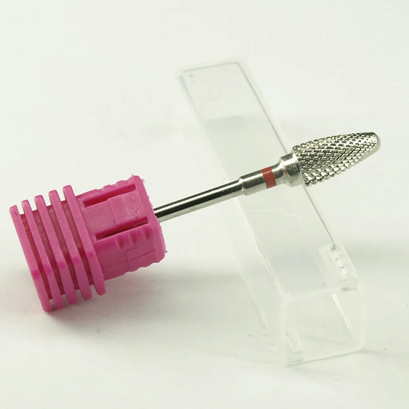 Pro.! 1 шт. Серебряная карбидная пилка для ногтей тонкой формы электрическая сверло