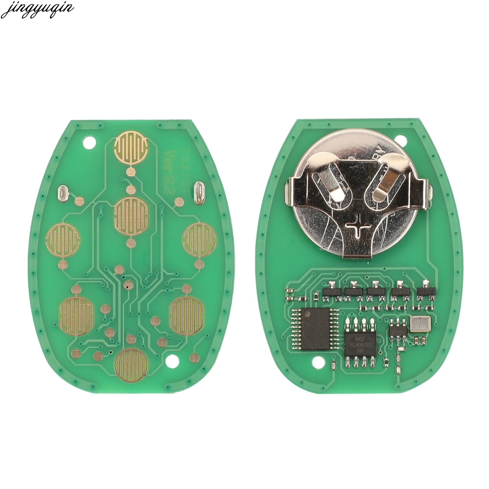 

Jingyuqin 10pcs Remote Control Car Key 315MHZ For Chevrolet Tahoe Traverse GMC Yukon 2007-2014 KOBG04A 6 Buttons Keyless Entry