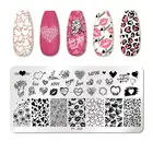 Цветок ногтей печать лист Diy дизайн формы Инструмент штамп шаблон Геометрическая Печать пластина с изображениями для нейл-арта ногтей шаблон Mp