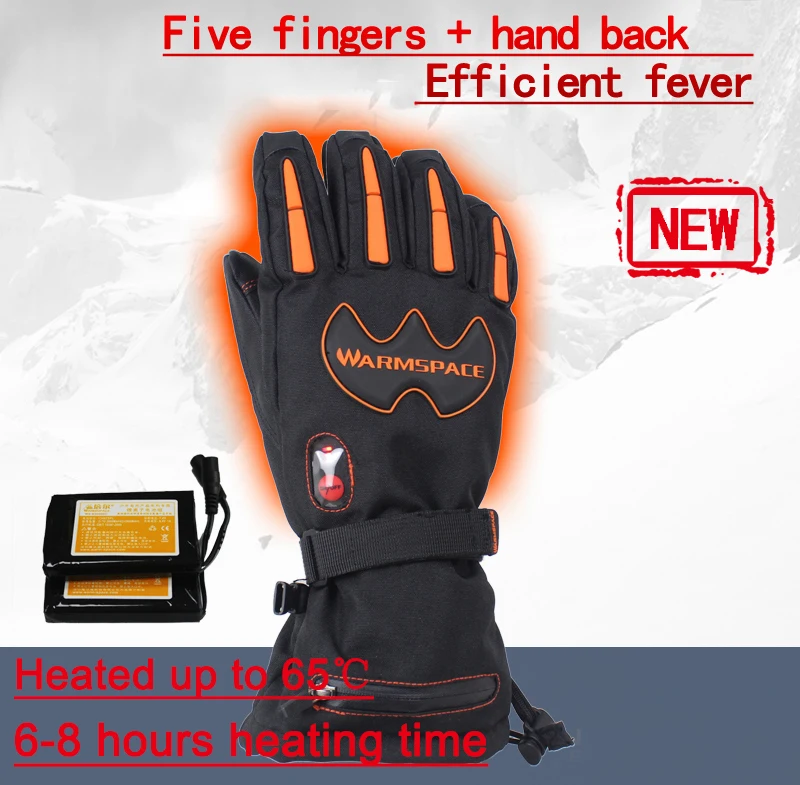 Перчатки с подогревом для мужчин и женщин перезаряжаемые электрические перчатки