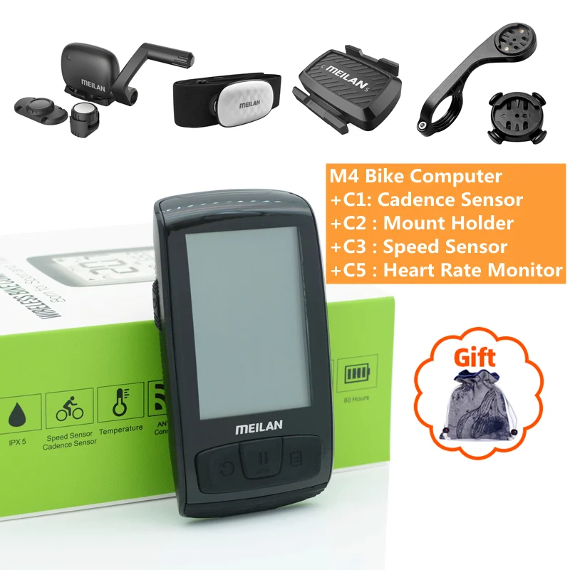 

Meilan M3 M4 Wireless MINI Bike Computer Speedometer 4.0 Bluetooth ANT+ Bicycle Bike Computer Odometer MTB Bike Accesserios