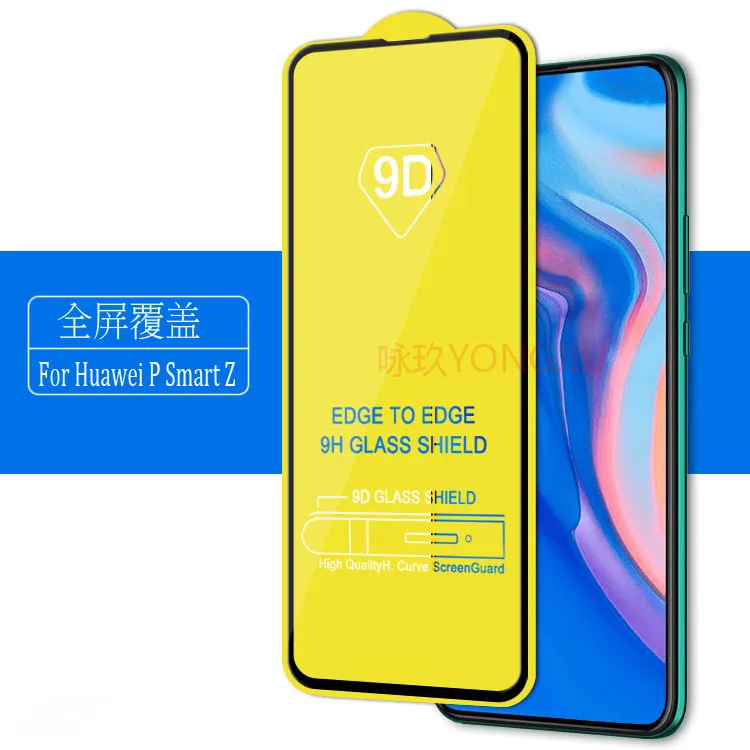 

Закаленное стекло для Huawei P Smart Z 6,59 полное покрытие 9H Взрывозащищенная для P Smart plus Защитная пленка защита экрана