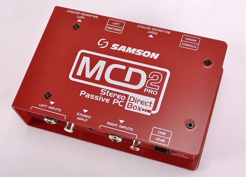 S. Max серия SAMSON MCD2 PRO двухканальный стерео пассивный ПК прямой ящик запись сценический эффект гитары DI Box